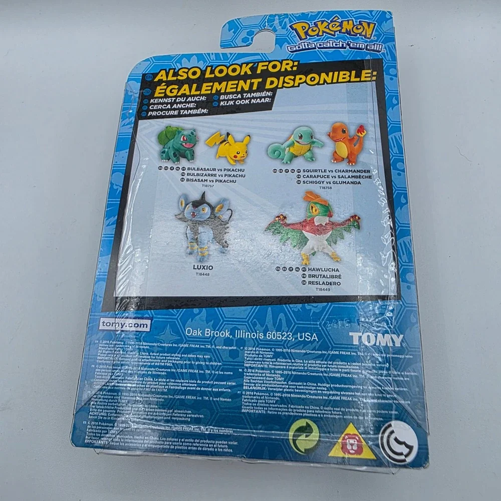 Pokemon Bulbasaur vs Pikachu Battle Action Figures Set Tomy 2016